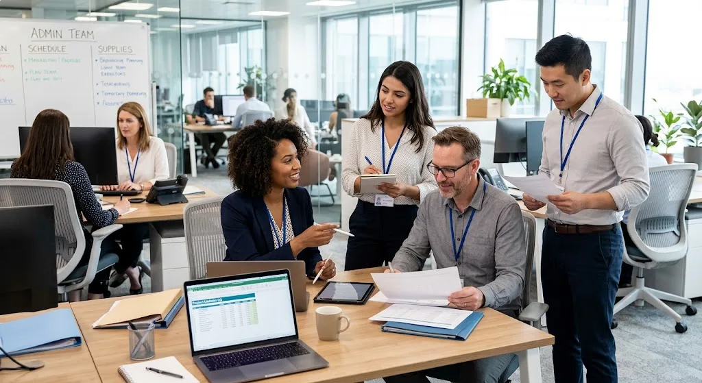 Administrator setting booking policies and quotas in Offision.