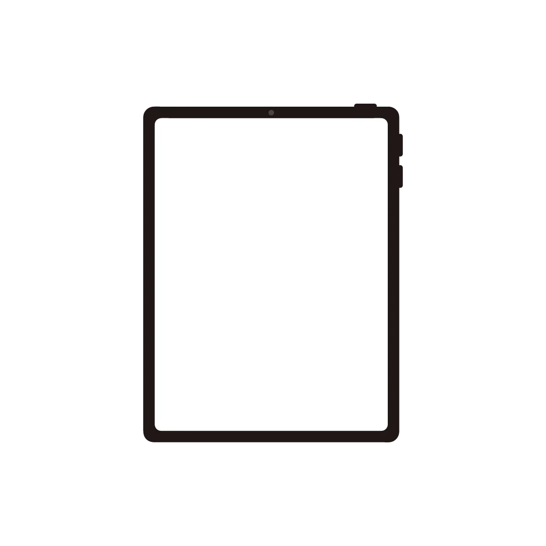 Illustration of a tablet computer