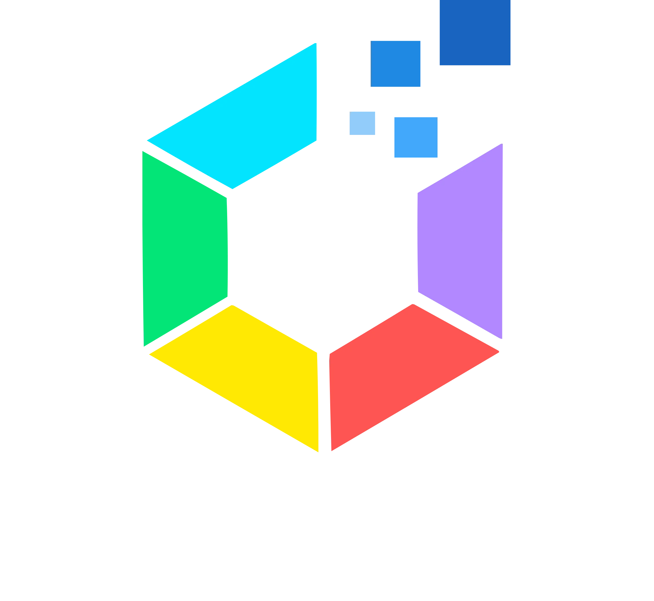 Offision Logo with Name — 2 Rows, White