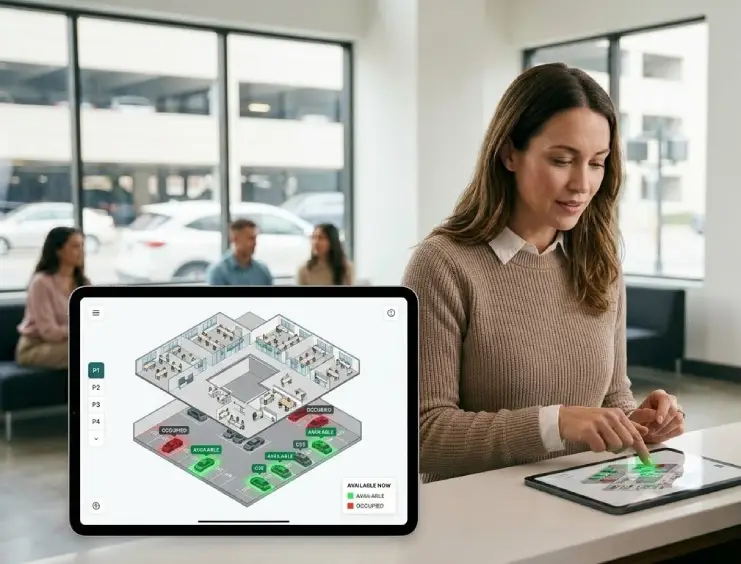 Live status on floor plan